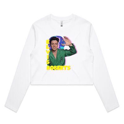 Retro Wave Crop Long Sleeve Thumbnail